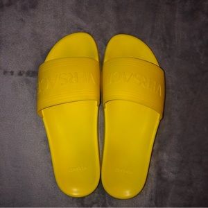 VERSACE YELLOW FLIP FLOPS/ SLIPPERS/ SLIDES